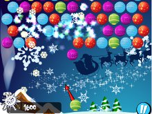 Bubble Shooter Christmas - postřehová online hra zdarma