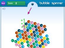 Bubble Spinner - postřehová online hra zdarma
